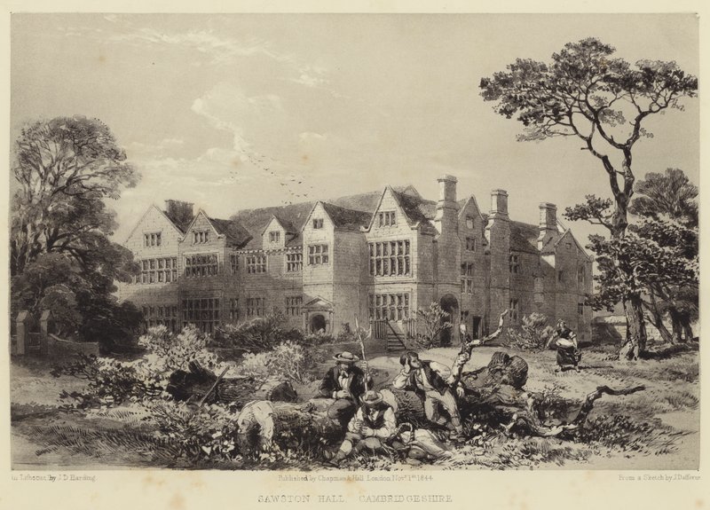 Sawston Hall, Cambridgeshire od James Dafforne