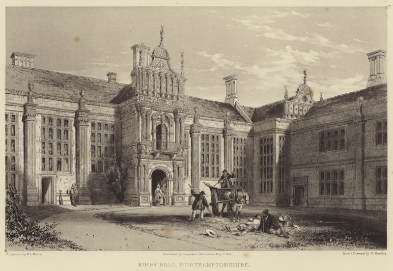 Kirby Hall, Northamptonshire od James Duffield Harding