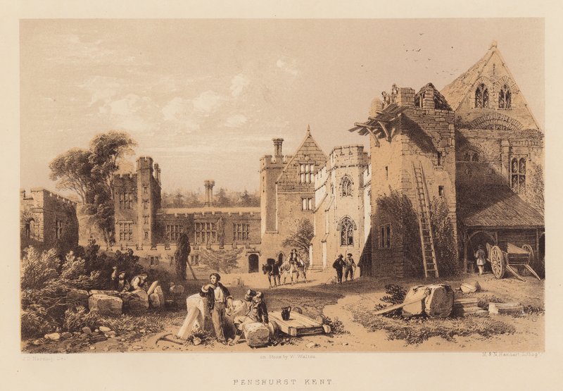 Penshurst, Kent (akvatinta) od James Duffield Harding