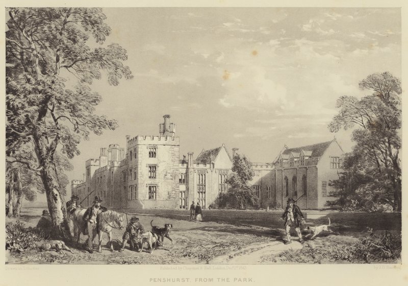 Penshurst, z parku od James Duffield Harding