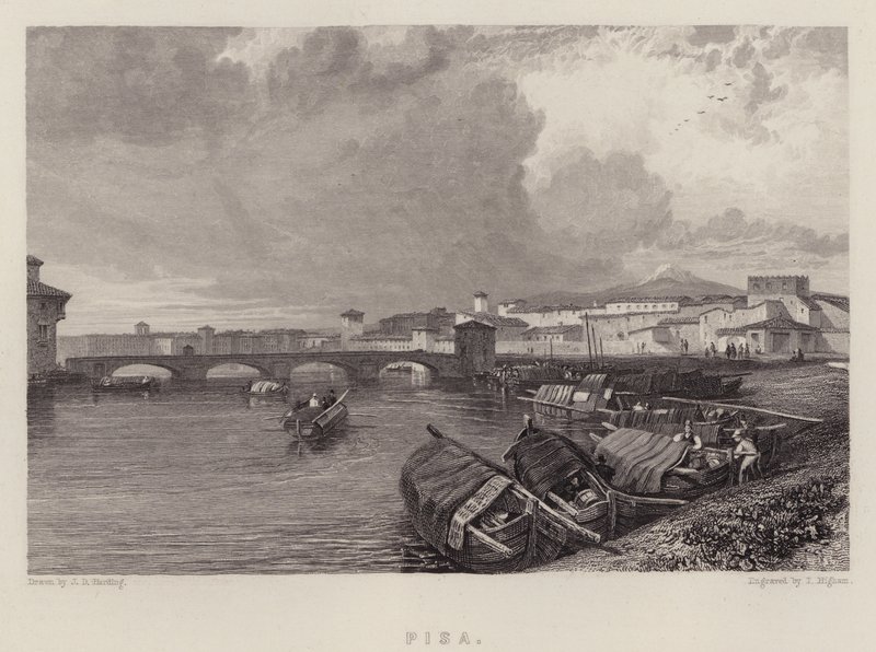 Pisa (barevné lito) od James Duffield Harding