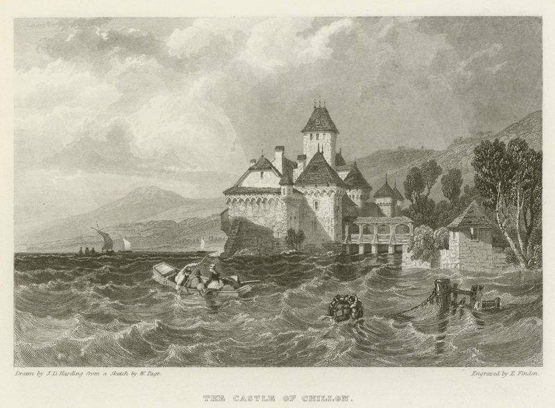 Hrad Chillon od James Duffield Harding