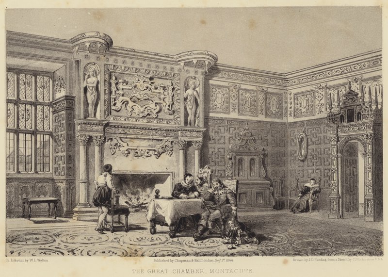 Velká komnata, Montacute od James Duffield Harding