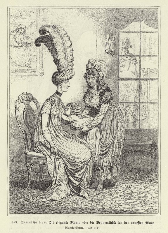 Módní máma od James Gillray