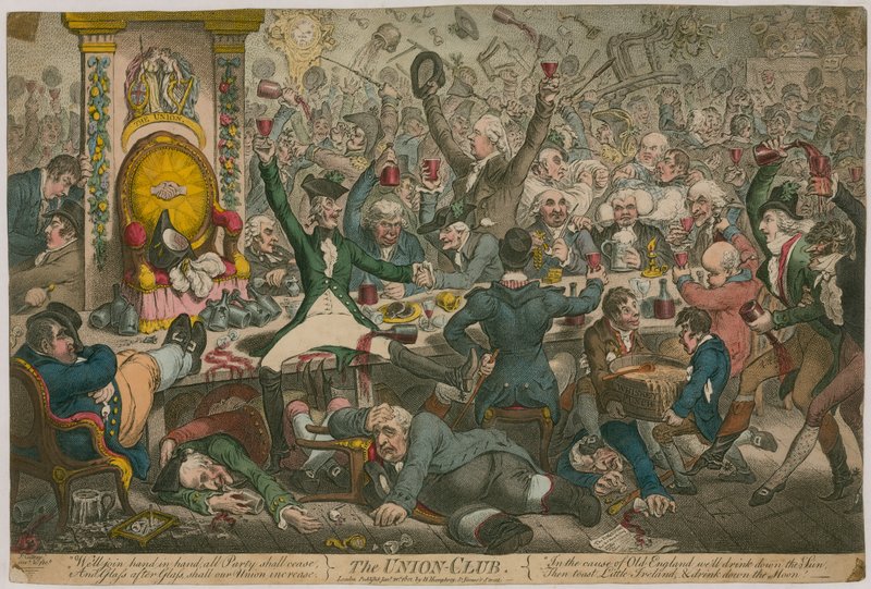 Union Club od James Gillray