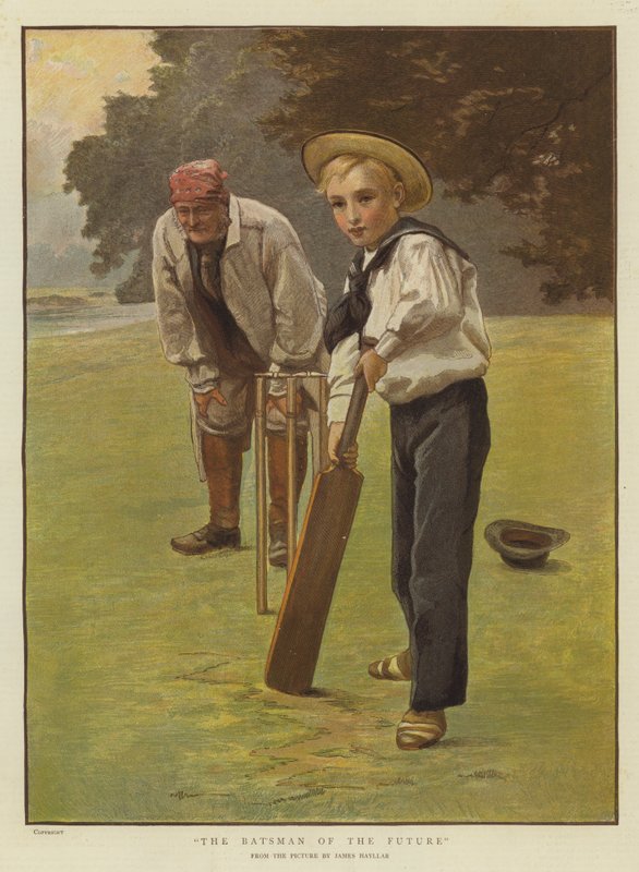 The Batsman of the Future (chromolitho) od James Hayllar