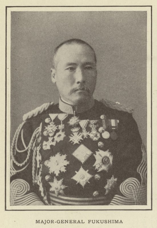 Generálmajor Fukušima od Japanese Photographer