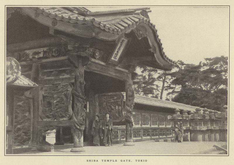 Brána chrámu Shiba, Tokio od Japanese Photographer