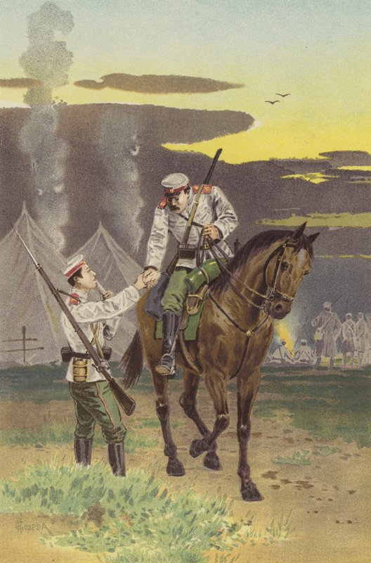 Milující setkání (chromolitho) od Japanese School