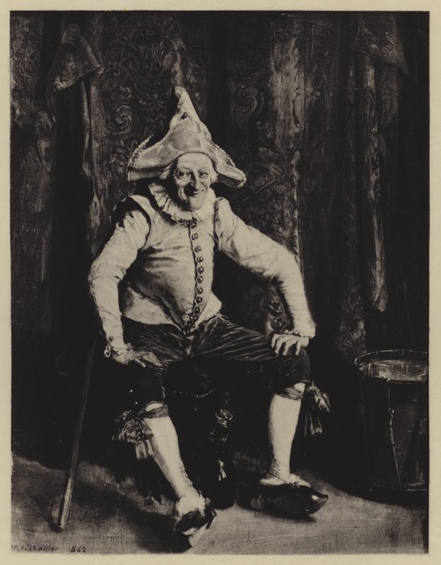 Sedící Punch od Jean Louis Ernest Meissonier