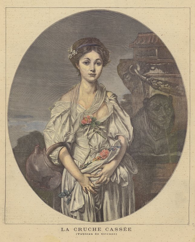 Rozbitý džbán od Jean Baptiste Greuze