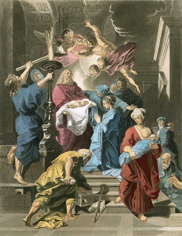 Simeon v chrámu od Jean Baptiste Jouvenet