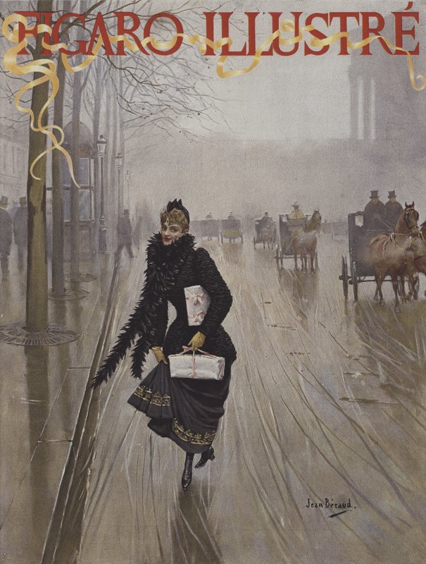 Obálka Le Figaro Illustre, leden 1891 od Jean Beraud