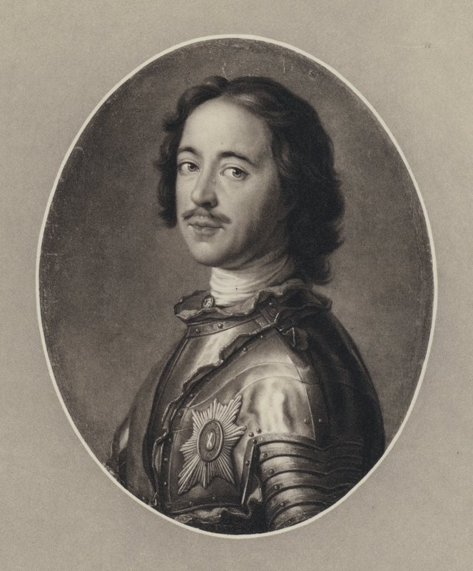 Petr Veliký (litho) od Jean Marc (after) Nattier