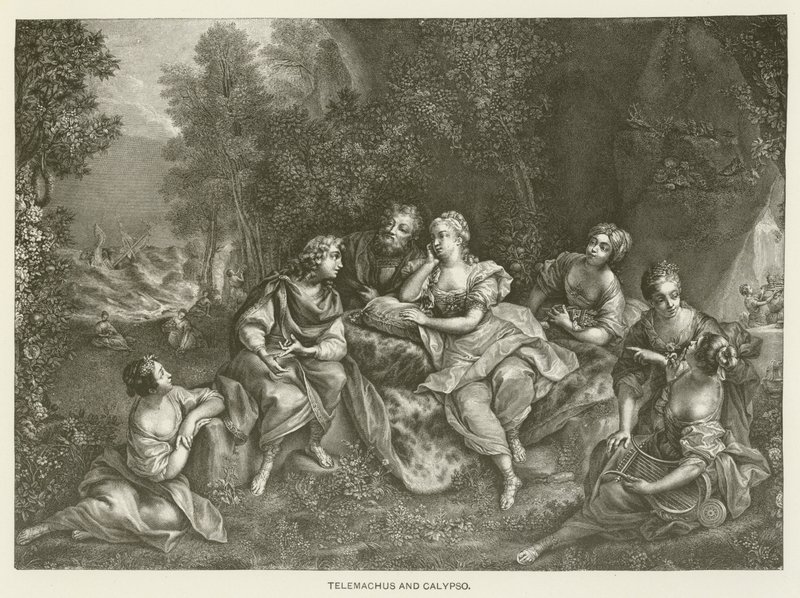 Telemachus a Calypso od Jean Raoux