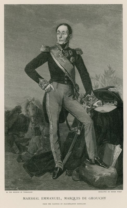 Maršál Emmanuel, markýz de Grouchy od Jean Sebastien Rouillard