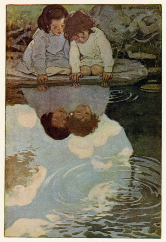 Looking-Glass River (barevné lito) od Jessie Willcox Smith