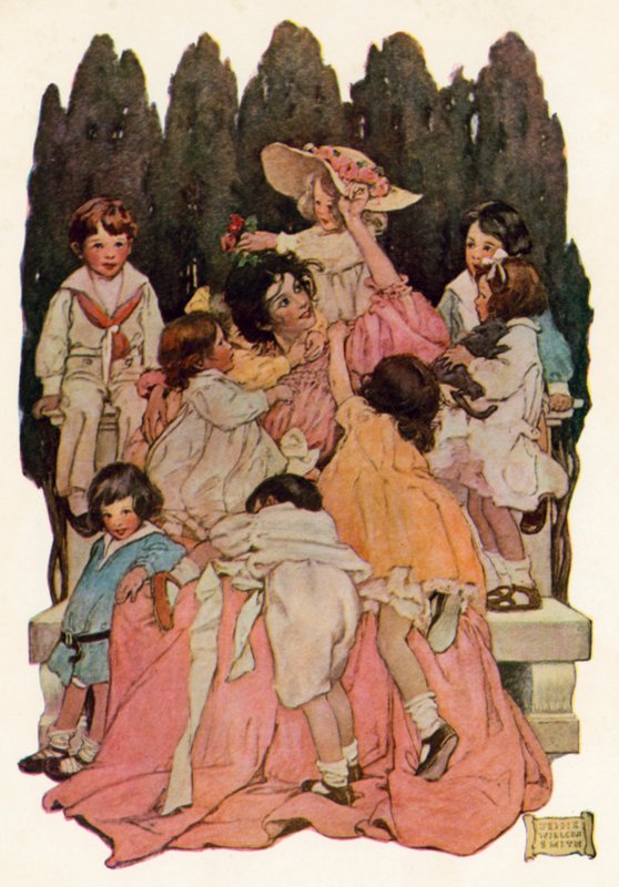 K tetě (barevné lito) od Jessie Willcox Smith
