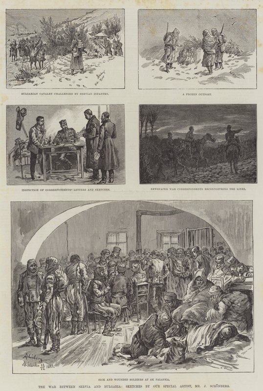 Válka mezi Srbskem a Bulharskem od Johann Nepomuk Schonberg