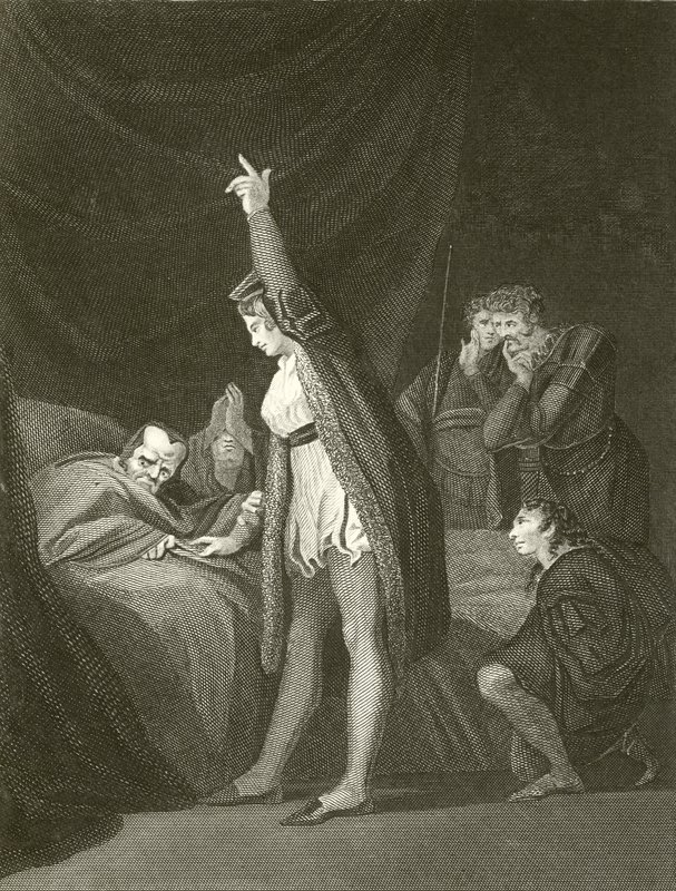 Smrt kardinála Beauforta od Johann Heinrich Füssli
