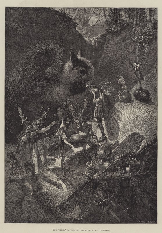 Oblíbené víly od John Anster Fitzgerald
