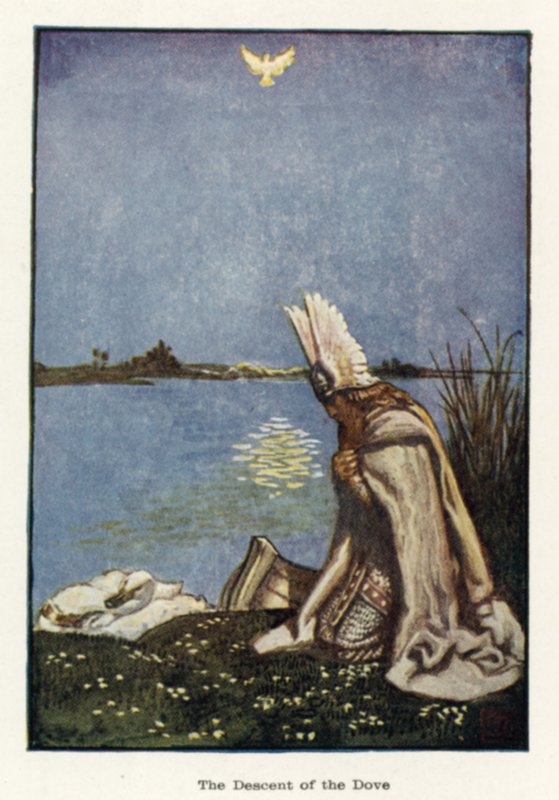 Sestup holubice od John Byam Liston Shaw