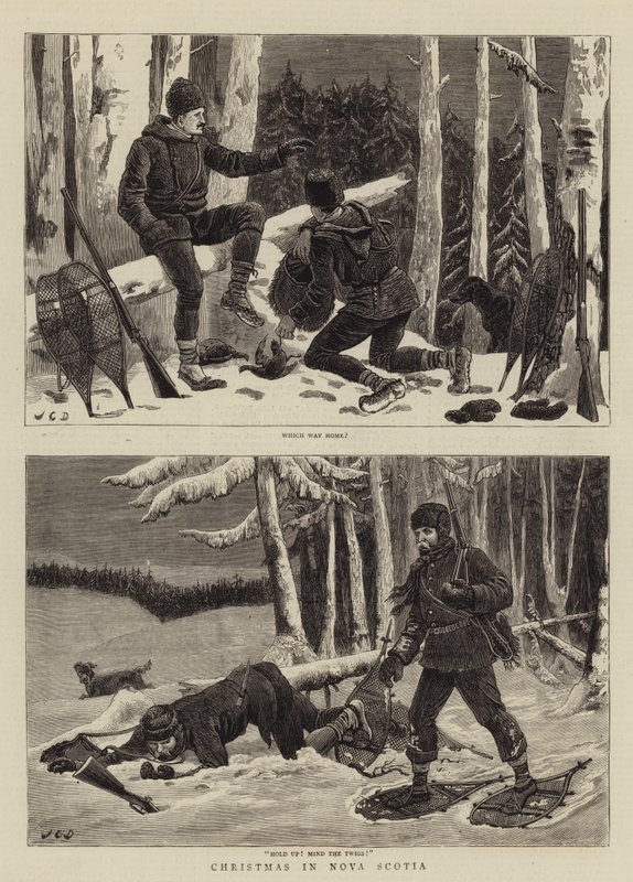 Vánoce v Novém Skotsku od John Charles Dollman