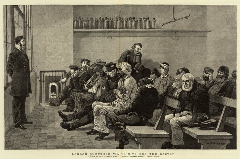 London Sketches, čeká na doktora od John Charles Dollman