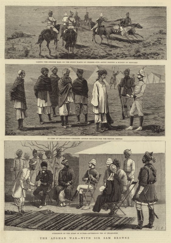 Afghánská válka se sirem Samuelem Brownem od John Charles Dollman