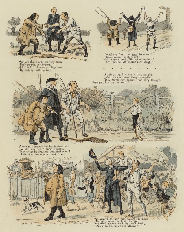 Velký starý pstruh (chromolitho) od John Charles Dollman