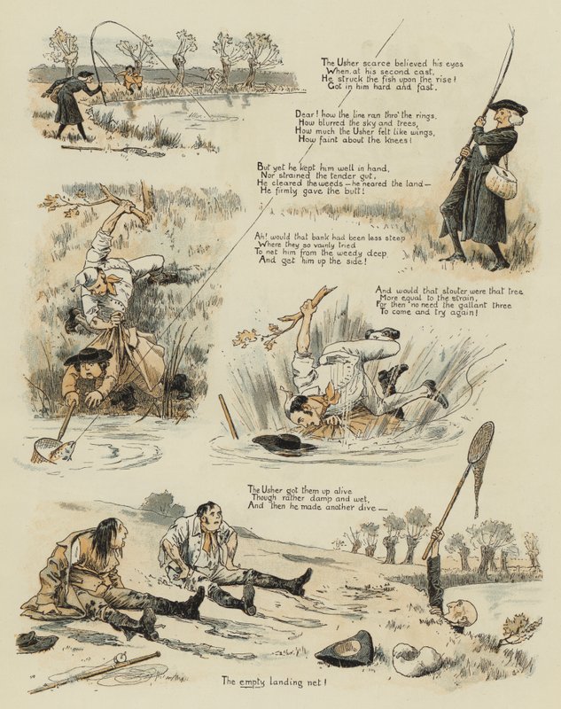 Velký starý pstruh (chromolitho) od John Charles Dollman
