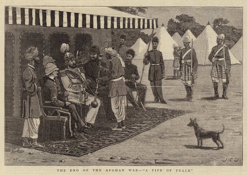 Konec afghánské války, Dýmka míru od John Charles Dollman