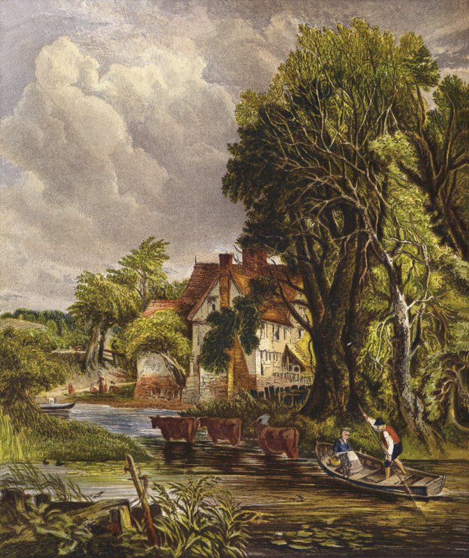 Farma v údolí od John Constable