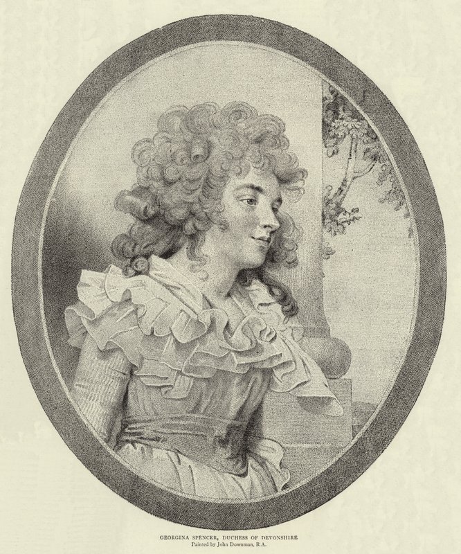 Georgina Spencer, vévodkyně z Devonshire od John Downman