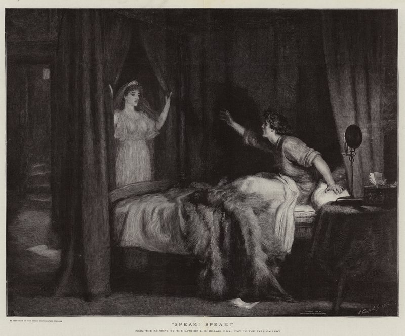 Mluvit! Mluvit! od John Everett Millais
