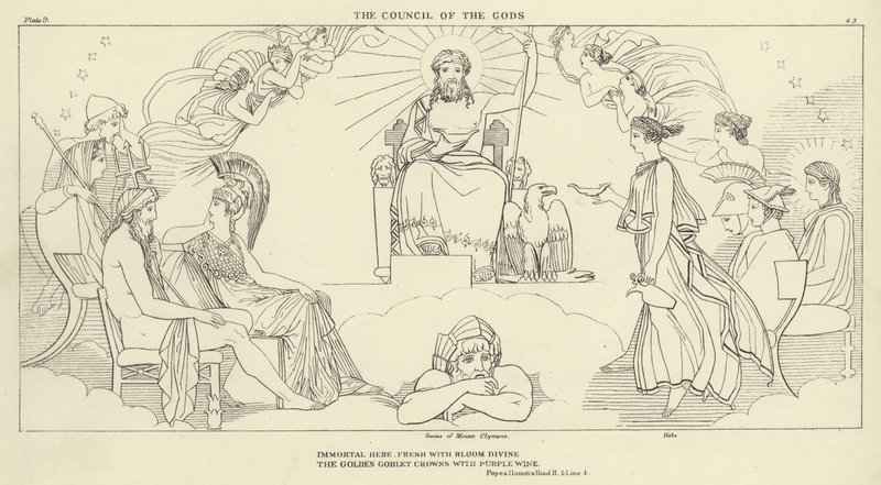 Rada bohů od John Flaxman