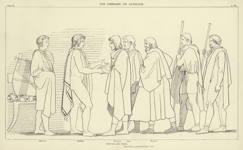 Velvyslanectví v Achilles od John Flaxman
