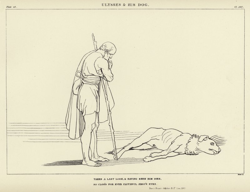 Ulysses a jeho pes od John Flaxman