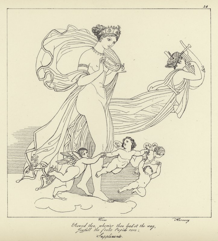 Venuše z The Supplicants od John Flaxman