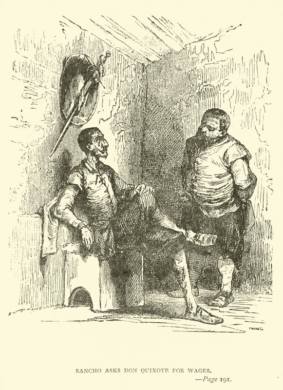 Sancho žádá Dona Quijota o mzdu od John Gilbert