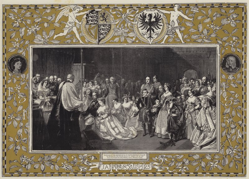 Sňatek princezny Royal s princem Frederickem Williamem Pruským, v Chapel Royal, St James