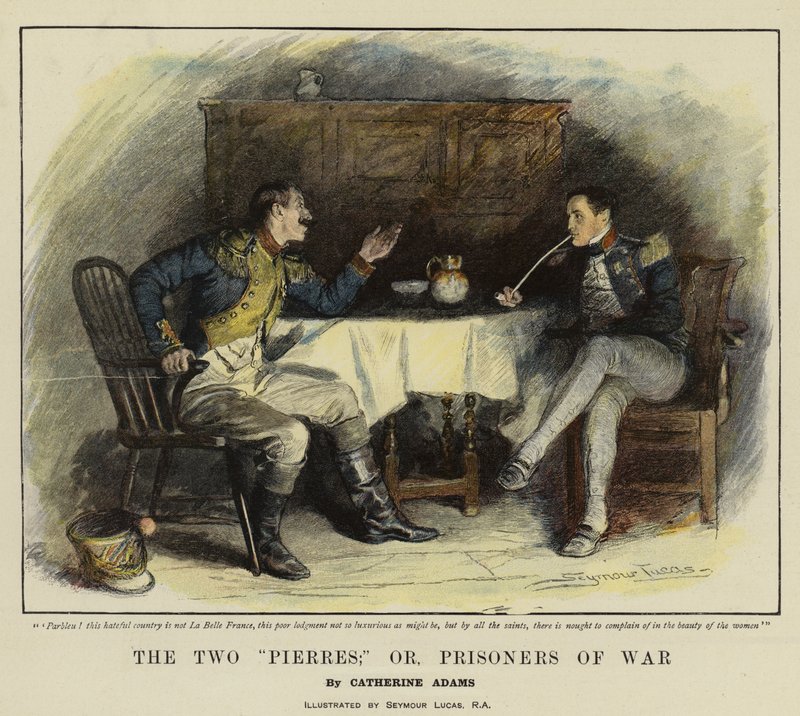 Dva Pierreové; nebo, Prisoners of War (chromolitho) od John Seymour Lucas