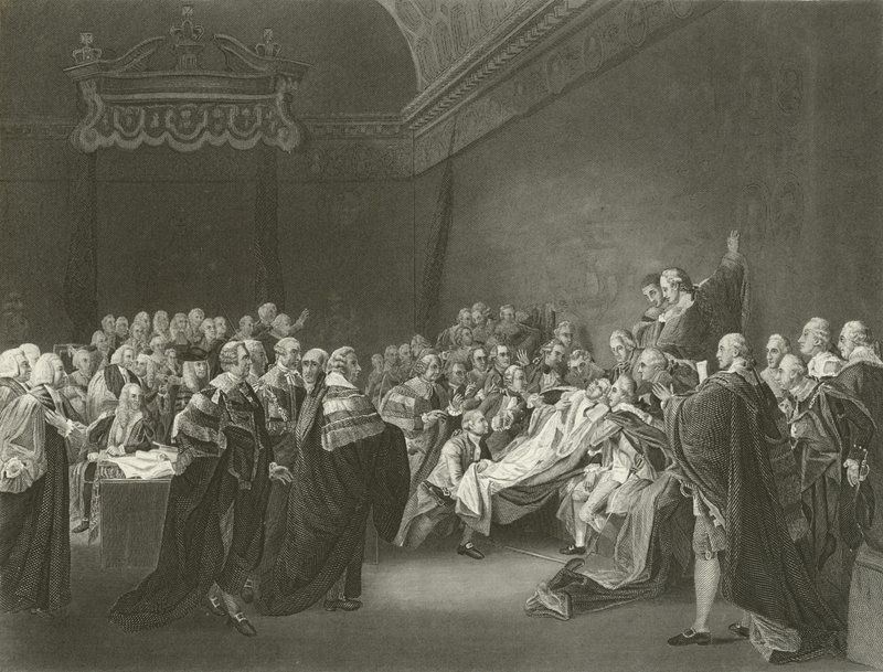 Smrt hraběte z Chatham, 1778 od John Singleton Copley