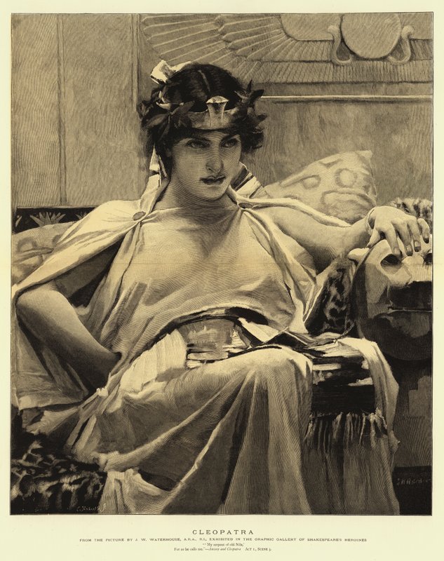 Kleopatra od John William Waterhouse
