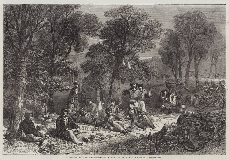 Pic-Nic v Baltském moři od John Wilson Carmichael