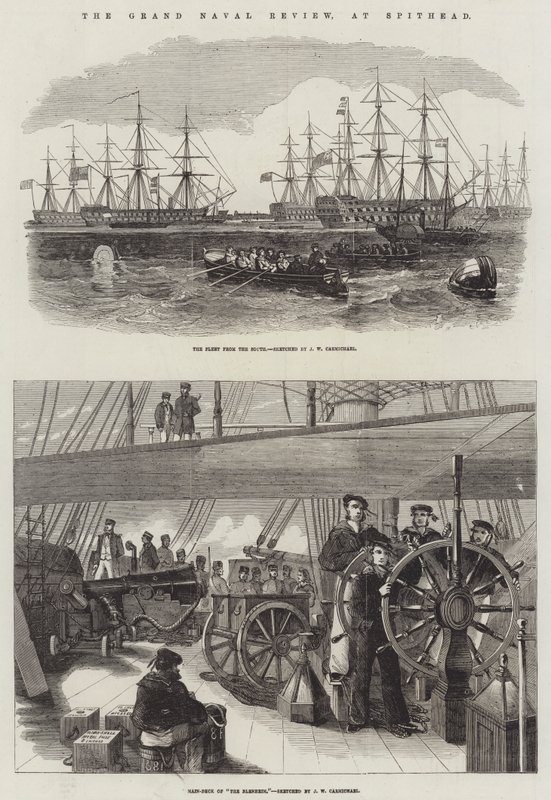 The Grand Naval Review, v Spithead od John Wilson Carmichael