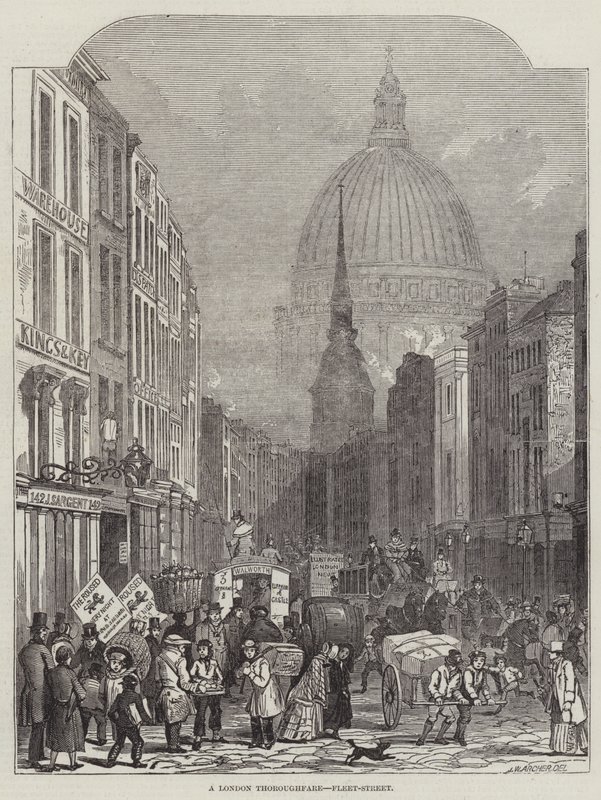 Londýnská třída, Fleet-Street od John Wykeham Archer