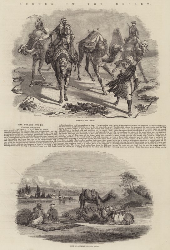 Scény v poušti od John Wykeham Archer