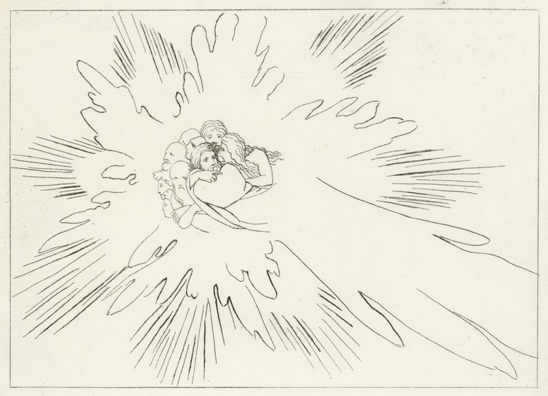 St Peter, Paradise, Canto 24 (rytina) od John (after) Flaxman