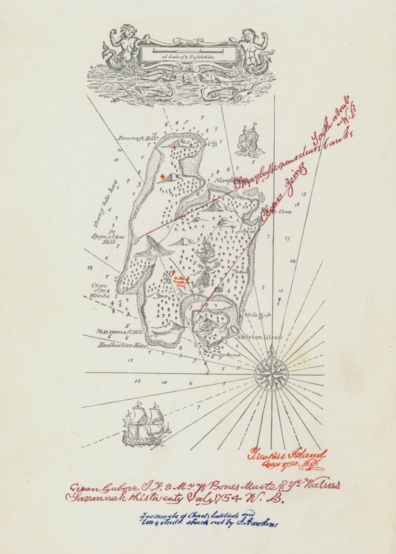 Mapa pro Ostrov pokladů (barevné lito) od John Cameron